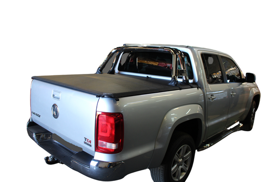 ALUMINIUM FRAME CLIP IN TONNEAU COVER Volkswagen AMAROK Double Cab Compatible with MAXE 90405 ROLL BAR