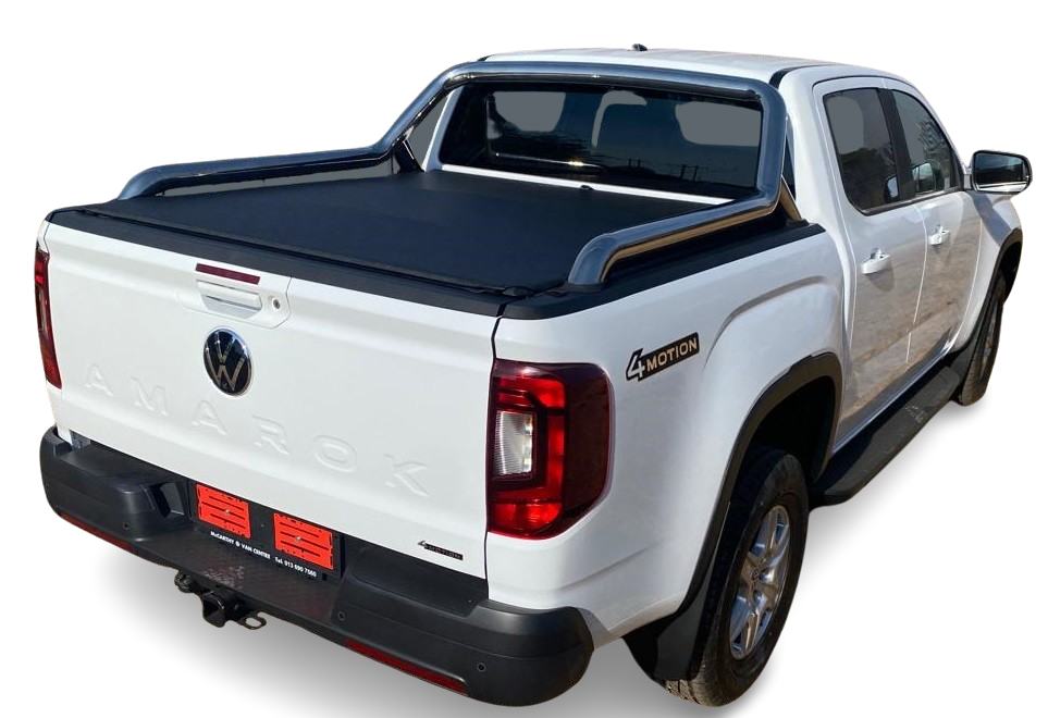 ALUMINIUM FRAME CLIP IN TONNEAU COVER Volkswagen AMAROK Double Cab new 2023+ compatible with OE Roll Bar