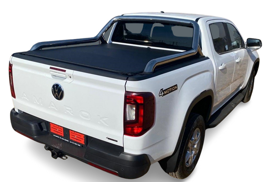 ALUMINIUM FRAME CLIP IN TONNEAU COVER Volkswagen AMAROK Double Cab new 2023+ compatible with OE Roll Bar