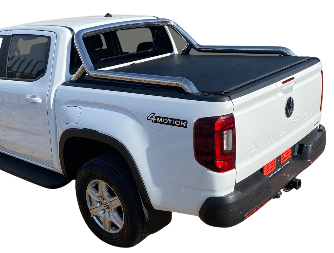 ALUMINIUM FRAME CLIP IN TONNEAU COVER Volkswagen AMAROK Double Cab new 2023+ compatible with OE Roll Bar