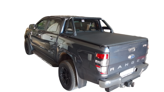 Ford Ranger double cab with 150022 roll bar ALUMINIUM FRAME CLIP IN TONNEAU COVER