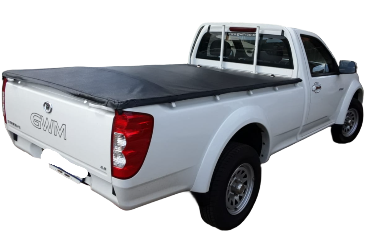 ELASTICATED TIE DOWN TONNEAU COVER GWM Steed Single cab with cab protector
