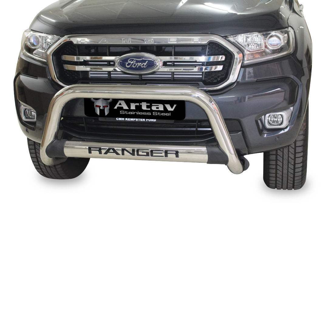 NUDGE BAR  Ford Ranger T6 Facelift (Stainless steel and Black)