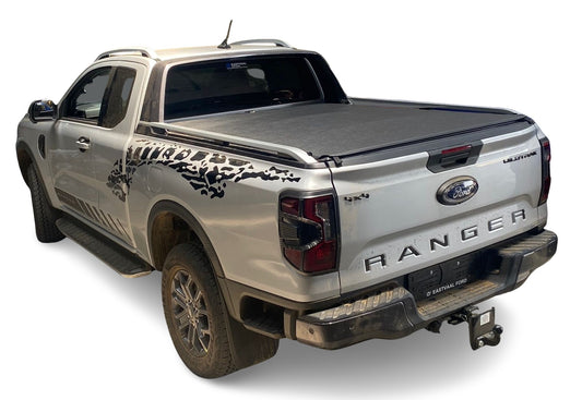 ALUMINIUM FRAME CLIP IN TONNEAU COVER Ford Ranger Next Gen 2023+ Super cab WILDTRAK