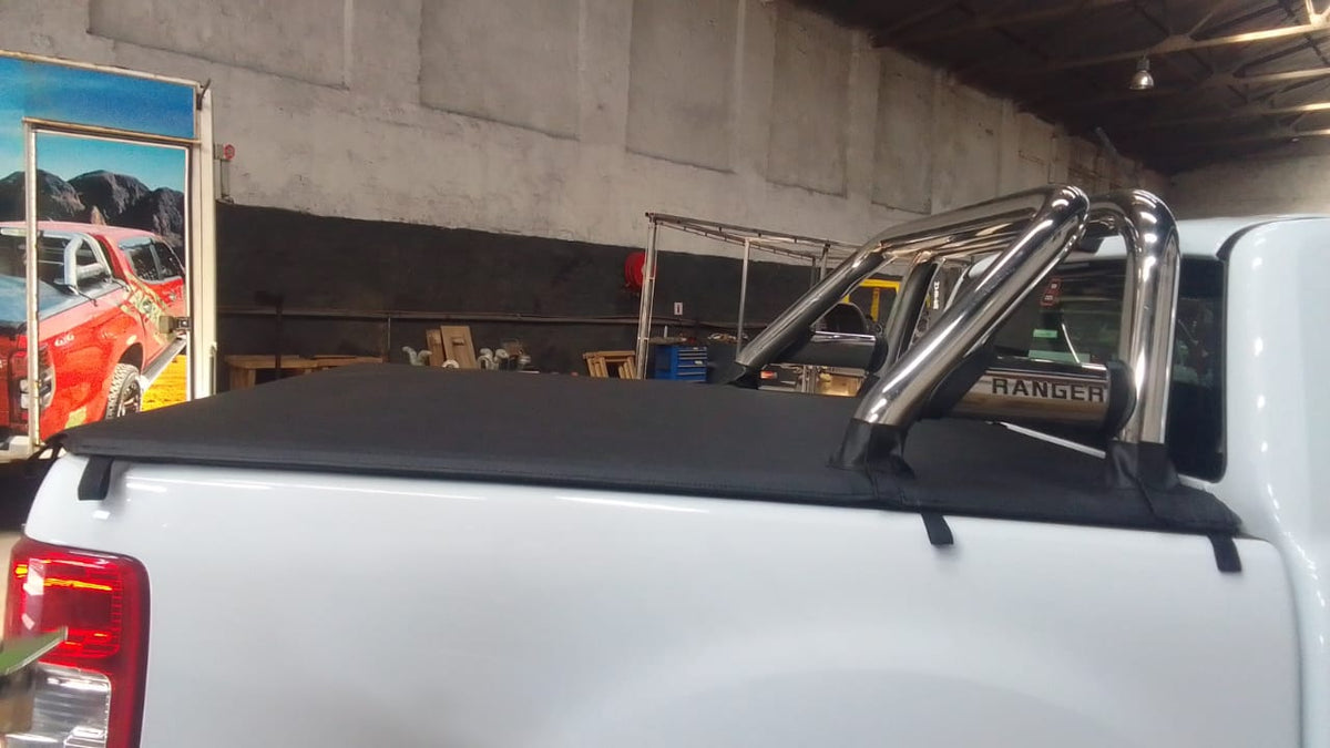 ALUMINIUM FRAME CLIP IN TONNEAU COVER Ford Ranger T6 Double Cab compat ...