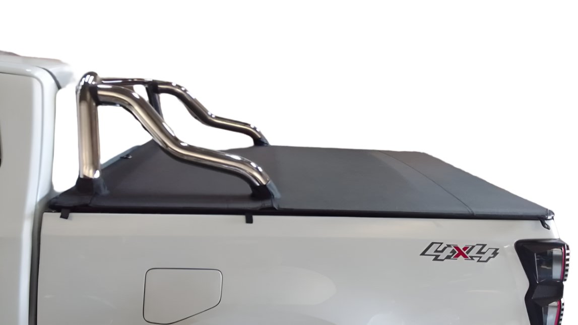 ALUMINIUM FRAME CLIP IN TONNEAU COVER Isuzu Extended Cab with OE Roll Bar